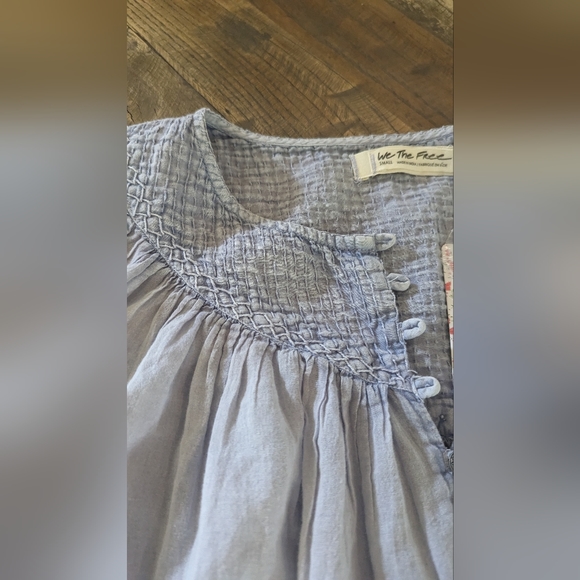 We The Free, Free People, Cool Meadow Blouse, NWT, size small - Picture 7 of 8
